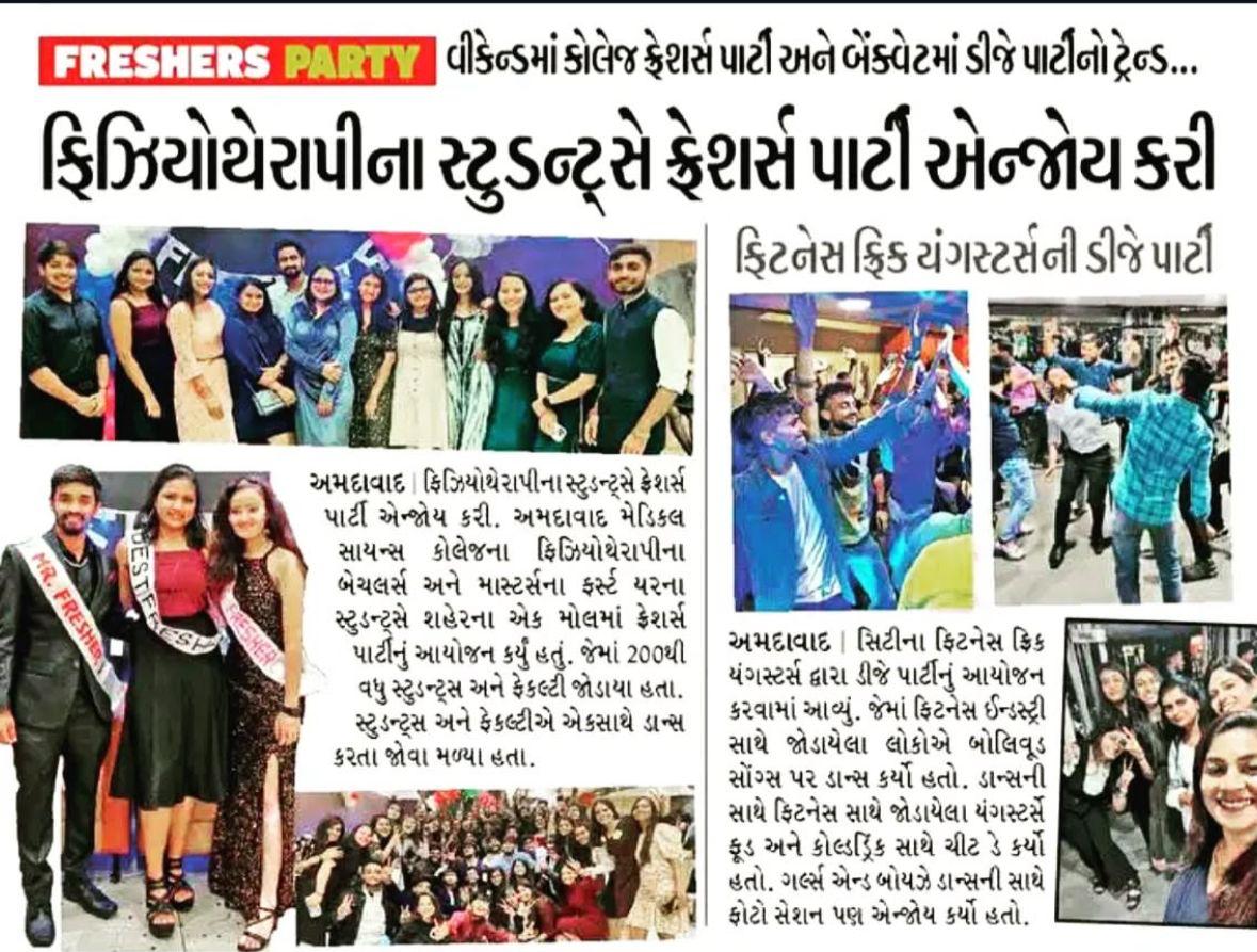 Freshers party celebration