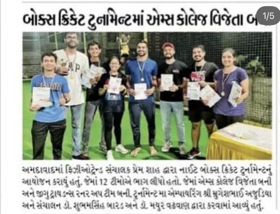 Winner in Box Cricket